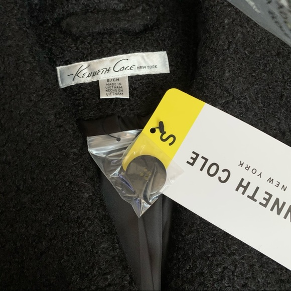 *NEW* Kenneth Cole Boucle Wrap Trench Coat - Picture 9 of 16